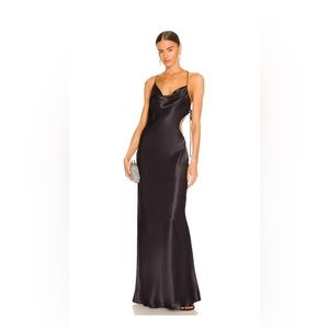 Amali Dress by LPA (bought from Revolve), black, gown